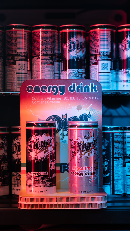 DinoLuzziEnergyDrink Senza Zucchero 250 ml x 12 Lattine